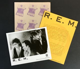 R.  E.  M.  Green Rare Press Kit W/folder,  Photo Warner Bros.  1988 Orig Promo Rem