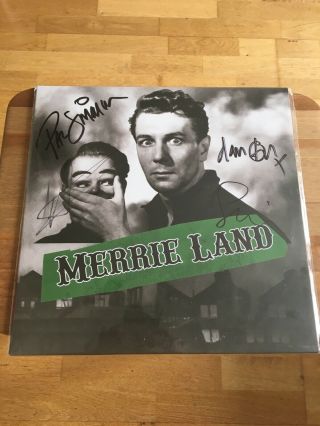 The Good,  The Bad & The Queen Merrie Land Lp Green Vinyl Signed
