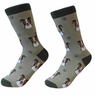 Papillon Dog Breed Socks Unisex Sock Daddy By E&s Pets