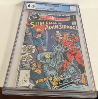 Dc Comics Presents 3 Superman Adam Strange 1978 Dc Cgc 6.  5 Whitman