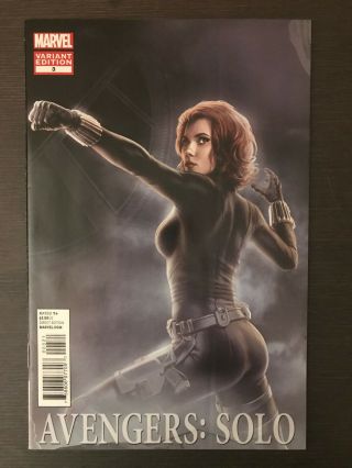 Avengers Solo 3 2011 Black Widow Variant Marvel Comic Book Incentive