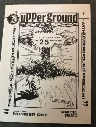 Upperground Vol.  1 No.  1 Summer 1985 David Puckett Ravensnest Signed Peter Laird