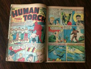 Human Torch Comics 4 (3) - ATLAS/Timely - INVESTMENT HOT Subby & FF Movies 7
