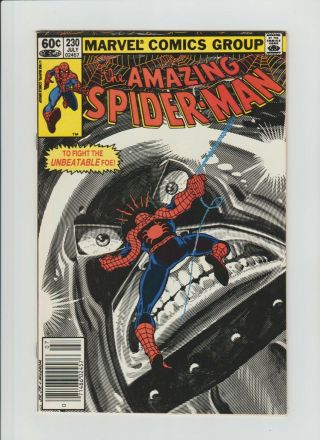 The Spider - Man 230 (july 1982,  Marvel) Nm (9.  4) Spidey Vs Juggernaut