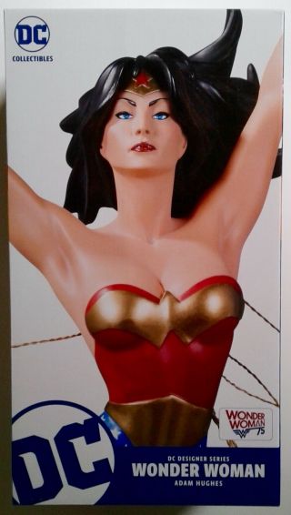Dc Designer Series Wonder Woman Statue Adam Hughes Nib - Limited Edition
