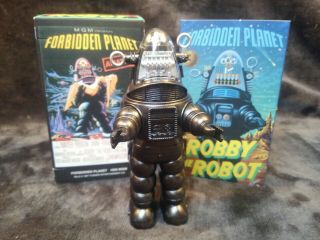 1997 VINTAGE ROBBY THE ROBOT HIDDEN PLANET WIND UP TOY 2