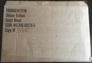 FRANKENSTEIN 380/500 HC Slipcase 1983 Signed by STEPHEN KING & BERNIE WRIGHTSON 5