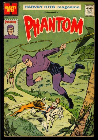 Harvey Hits 26 (the Phantom) Superhero Comic 1959 Vg,