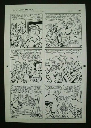 Comic Art Life With Archie 285,  Pg 2 By Gene Colan & Rudy Lapick