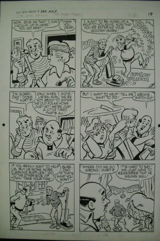 Comic Art LIFE WITH ARCHIE 285,  pg 2 by GENE COLAN & RUDY LAPICK 2