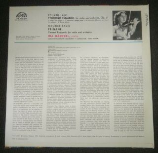 Ida Haendel /violin/ Lalo Ravel Supraphon SUA ST 50615 STEREO 1969 NM 2