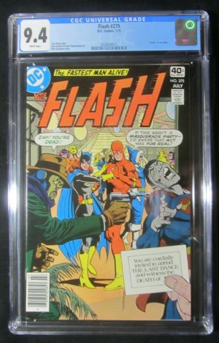 Flash 275 Cgc 9.  4.  Death Of Iris Allen.  " Batgirl " Cover By Dick Giordano