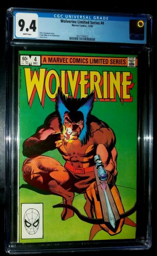 1982 Wolverine 4 Marvel Comics Cgc 9.  4 Near