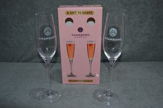 Chambord Royale Black Raspberry Liqueur Champagne Flutes Glasses Glass 2