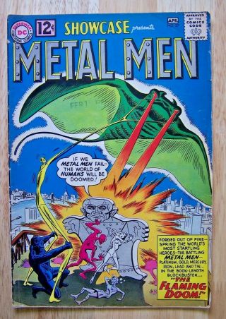 Showcase Presents 37 Metal Men Dc Comics March/april 1962 Good 1st Metal Men