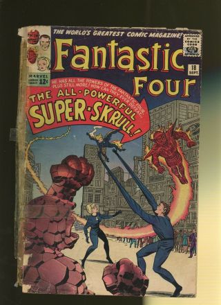 Fantastic Four 18 Fr 1.  0 1 Book 1st - Skrull Stan Lee & John Buscema