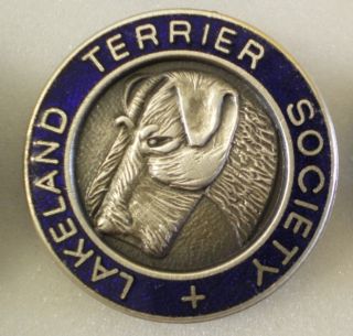 Lakeland Terrier Society Enamel Lapel Pin Badge Dogs