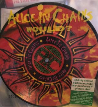 Alice In Chains Would? Rare 7” Limited Edition Picture Disc