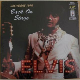 Elvis Presley Las Vegas 1970 Back On Stage 5 Colored Vinyl Lps,  3 Cds