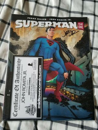 Superman Year One 1 Signed By John Romita Jr