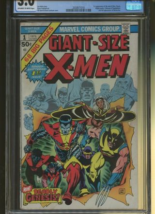 Giant - Size X - Men 1 CGC 3.  0 | Marvel 1975 | 1st X - Men.  2nd Full Wolverine. 2