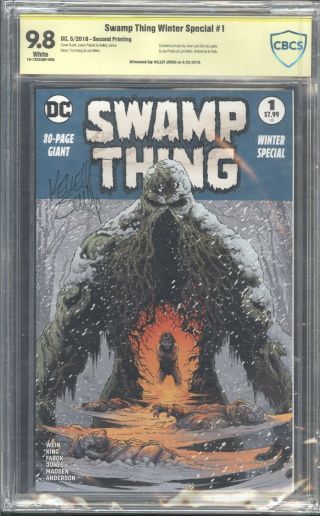 Swamp Thing Winter Special 2nd Print Cbcs 9.  8 Signed Kelley Jones