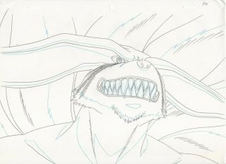 Naruto Shippuden Kurama Genga Douga 10 (anime Art Production Sketch) Not Cel