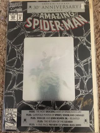 The Spider - Man 365.  Signed By John Romita (aug 1992,  Marvel)