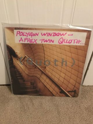 Polygon Window - Quoth 12” 1993.  Clear Vinyl.  Aphex Twin,  Afx Etc