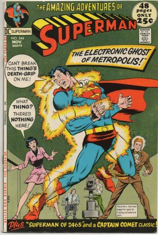 Superman No.  244 Nov 1971 8.  5 Vf,  Dc