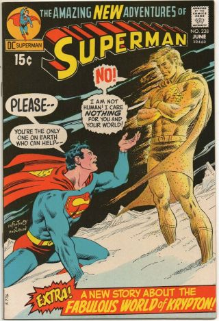 Superman No.  238 June 1971 8.  5 Vf,  Dc