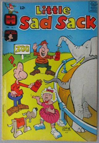 Little Sad Sack 3 1965 Silver Age F/vg Vintage Rare Harvey Comics