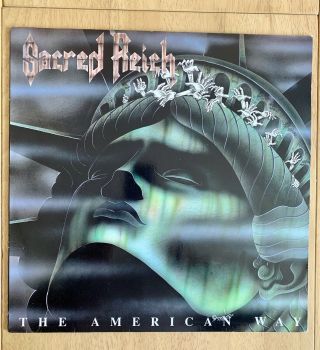 Sacred Reich – The American Way 1st Pressing Roadracer 1990 Lp Vinyl - Ro 9392 1
