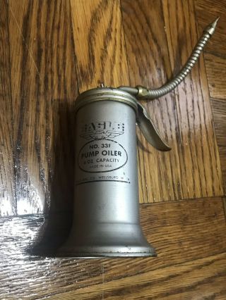 Vintage Eagle Trigger Pump Oiler Oil Can No.  33f 6 Oz