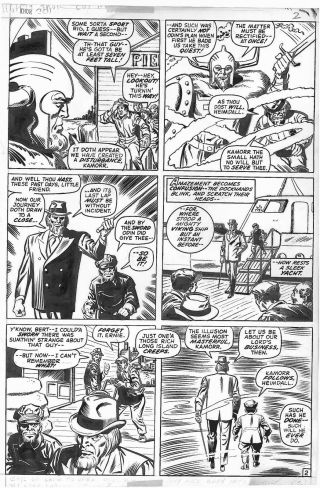 Thor 201 Page 2 John Buscema & Jim Mooney - Heimdall W/ 1st Kamorr