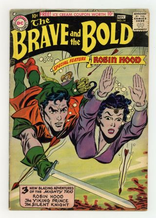 Brave And The Bold (1st Series Dc) 14 1957 Gd,  2.  5