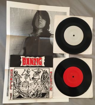 1989 Danzig “dance Of Death” 2x 7” Vinyl Ltd 285/500 Misfits Samhain W/poster