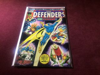 The Defenders 28 1975 Marvel Comics Guardians Of The Galaxy 1st App Of Starhawk