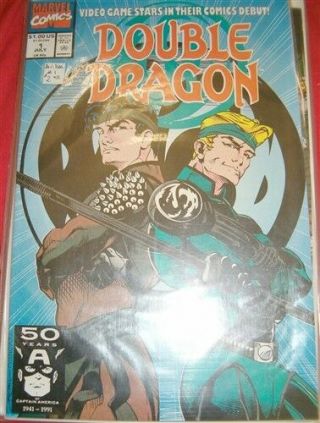 Double Dragon 1 - 6 Marvel Comic Set Complete Mcduffie Video Game Cartoon 1991 Vf,