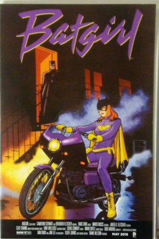 Batgirl 40 Purple Rain Movie Poster Variant 2015 Nm Bagged And Boarded