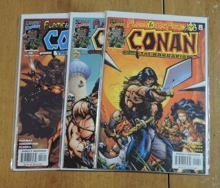 Conan Flame And The Fiend 1 2 3 (marvel 2000) Complete Series Nm
