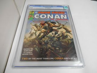 Savage Sword Of Conan 1,  Cgc 9.  8 Vallejo Cover With Red Sonja