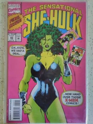 Sensational She - Hulk 60 Marvel 1994 Final Issue