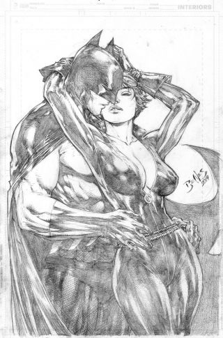 Catwoman,  Batman (11 " X17 ") By Ed Benes - Ed Benes Studio