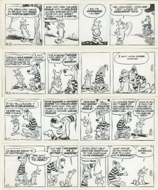 Pogo By Walt Kelly — Four Daily Strips 6/3/1967.
