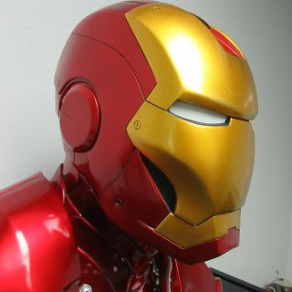 1:1 Scale Iron Man Life Size Bust Mk Iii Mark 3 - Light - Up Led Eyes
