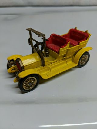 Lesney Matchbox Models Of Yesteryear No.  Y - 5 1907 Peugeot Yellow Made In England