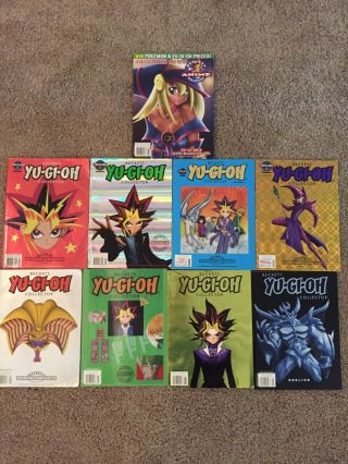 Beckett Yugioh Collector Guide Issue 1,  2,  3,  4,  5,  6,  8,  9 With Posters Inside