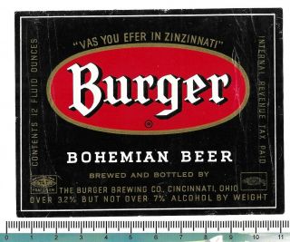 Usa Irtp Ohio Cincinnati Burger Bohemian Beer