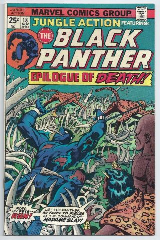 Jungle Action 18 Nov 1975,  Marvel Black Panther Movie Coming Soon Nm/vf